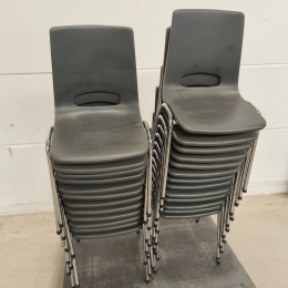 36 plastic chairs